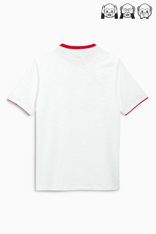 White Emoji Christmas T-Shirt